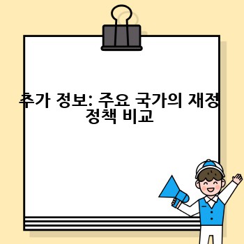 추가 정보: 주요 국가의 재정 정책 비교