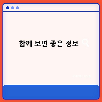 함께 보면 좋은 정보 