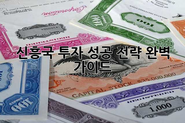 신흥국 투자, 성공 전략 완벽 가이드