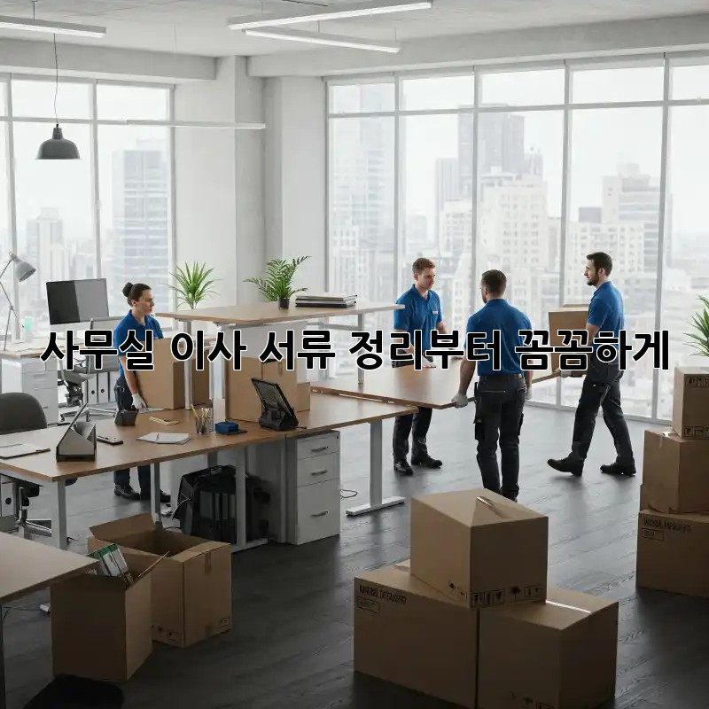 사무실 이사? 서류 정리부터 꼼꼼하게!