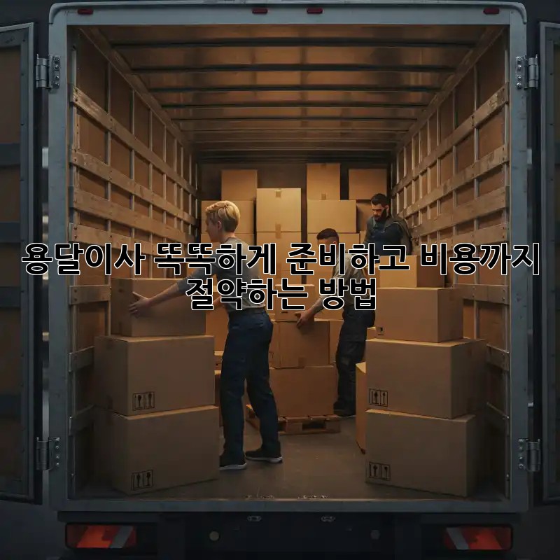 용달이사, 똑똑하게 준비하고 비용까지 절약하는 방법!