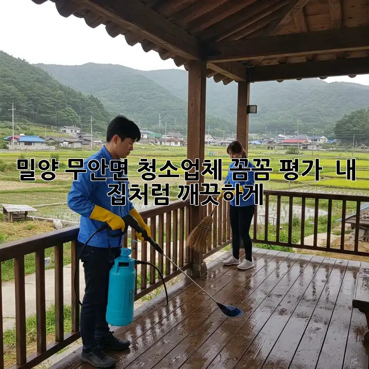 밀양 무안면 청소업체 꼼꼼 평가 💯 내 집처럼 깨끗하게!