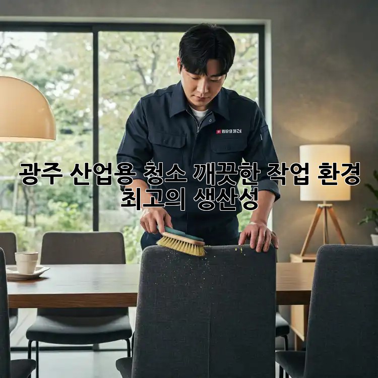 광주 산업용 청소: 깨끗한 작업 환경, 최고의 생산성!