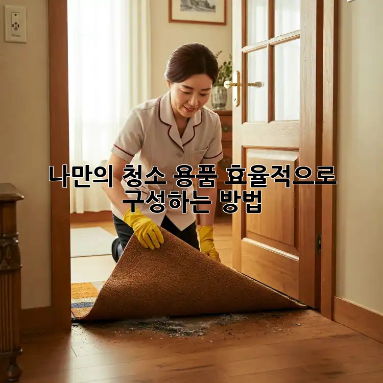나만의 청소 용품, 효율적으로 구성하는 방법!