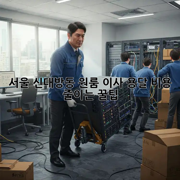 서울 신대방동 원룸 이사, 용달 비용 줄이는 꿀팁!