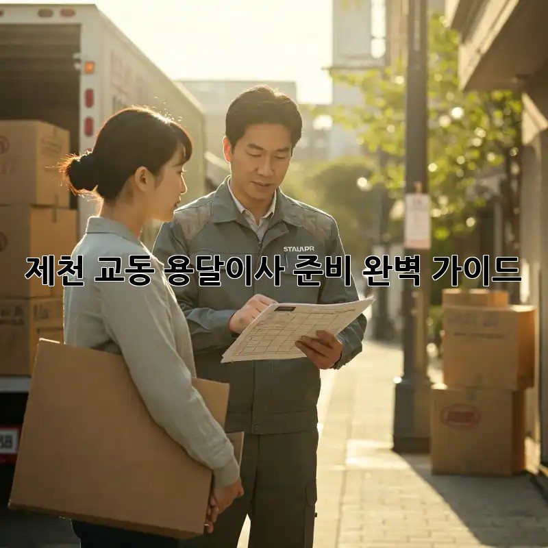 제천 교동 용달이사 준비 완벽 가이드