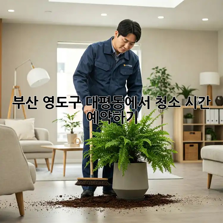 부산 영도구 대평동에서 청소 시간 예약하기