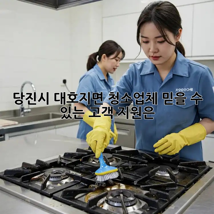 당진시 대호지면 청소업체, 믿을 수 있는 고객 지원은?