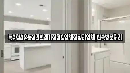 특수청소유품정리쓰레기집청소업체집정리업체,신속방문처리