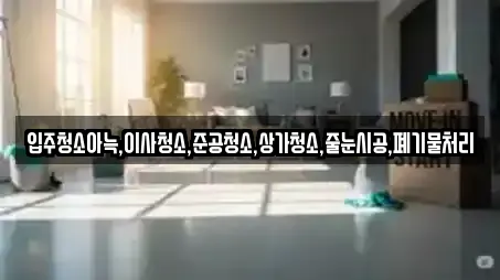 입주청소아늑,이사청소,준공청소,상가청소,줄눈시공,폐기물처리
