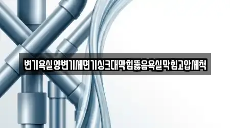 경기도 용인 수지구 성복동 욕실막힘 3곳 한 번에 정리