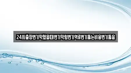 24시출장변기막혔을때변기막힘변기역류변기뚫는비용변기뚫음