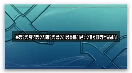 옥상방수외벽방수지붕방수집수리창틀실리콘누수결로페인트칠공사