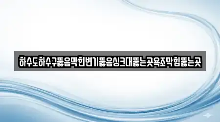 하수도하수구뚫음막힌변기뚫음싱크대뚫는곳욕조막힘뚫는곳