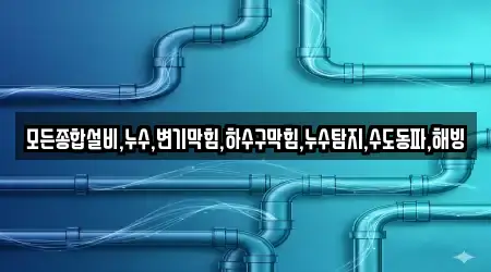 모든종합설비,누수,변기막힘,하수구막힘,누수탐지,수도동파,해빙