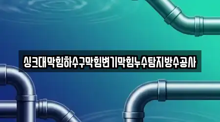 싱크대막힘하수구막힘변기막힘누수탐지방수공사