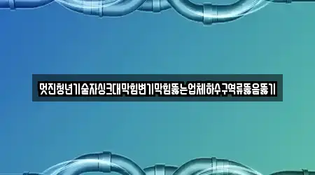 멋진청년기술자싱크대막힘변기막힘뚫는업체하수구역류뚫음뚫기