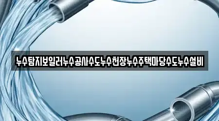 누수탐지보일러누수공사수도누수천장누수주택마당수도누수설비