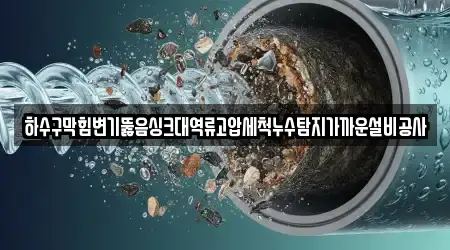 하수구막힘변기뚫음싱크대역류고압세척누수탐지가까운설비공사