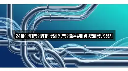 24시싱크대막힘변기막힘하수구막힘뚫는곳배관고압세척누수탐지