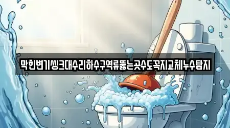 막힌변기씽크대수리하수구역류뚫는곳수도꼭지교체누수탐지