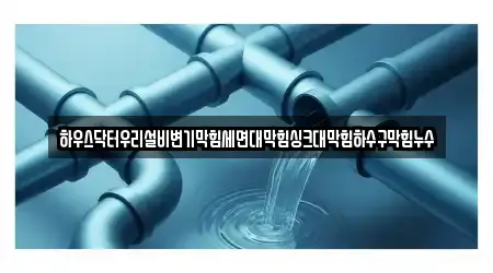 하우스닥터우리설비변기막힘세면대막힘싱크대막힘하수구막힘누수