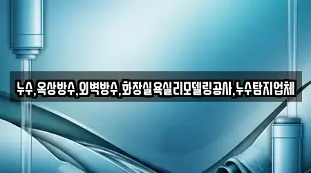 누수,옥상방수,외벽방수,화장실욕실리모델링공사,누수탐지업체