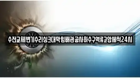 장현동 바로 하수구 역류 4곳 위치