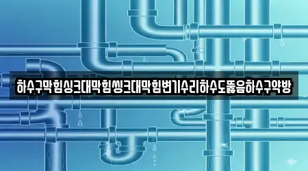 하수구막힘싱크대막힘씽크대막힘변기수리하수도뚫음하수구약방