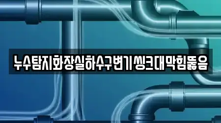 누수탐지화장실하수구변기씽크대막힘뚫음