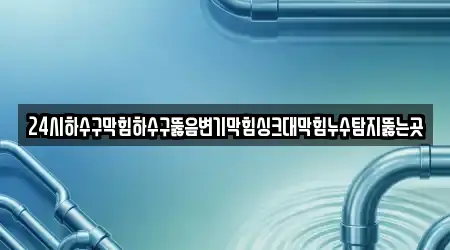 종로구 사간동 누수 탐지 전문 5 지도