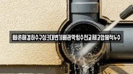 배관막힘 전문 4업체 정보 중구 대신동