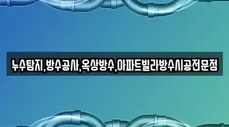 누수탐지,방수공사,옥상방수,아파트빌라방수시공전문점