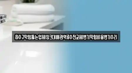 하수구막힘뚫는업체싱크대배관역류수전교체변기막힘비용변기수리