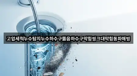 고압세척누수탐지누수하수구뚫음하수구막힘씽크대막힘동파해빙