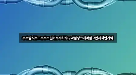 누수탐지수도누수보일러누수하수구막힘싱크대막힘고압세척변기막
