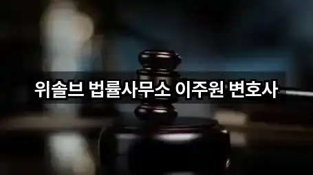 위솔브 법률사무소 이주원 변호사