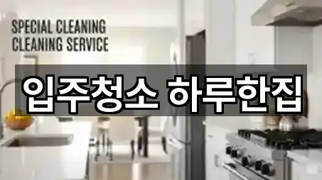 입주청소 하루한집