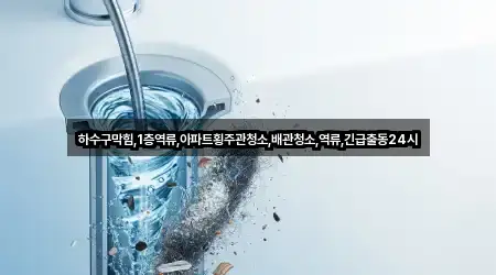 하수구막힘,1층역류,아파트횡주관청소,배관청소,역류,긴급출동24시