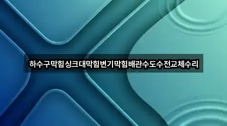 하수구막힘싱크대막힘변기막힘배관수도수전교체수리