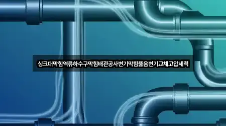 싱크대막힘역류하수구막힘배관공사변기막힘뚫음변기교체고압세척