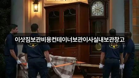 이삿짐보관비용컨테이너보관이사실내보관창고