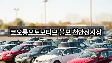 코오롱오토모티브 볼보 천안전시장