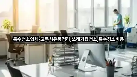 특수청소업체-고독사유품정리,쓰레기집청소,특수청소비용