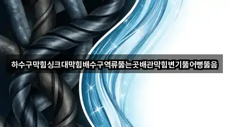 하수구막힘싱크대막힘배수구역류뚫는곳배관막힘변기뚫어뻥뚫음