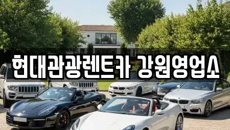 강원 강릉시 내곡동 렌트카 전문 현대관광렌트카 강원영업소