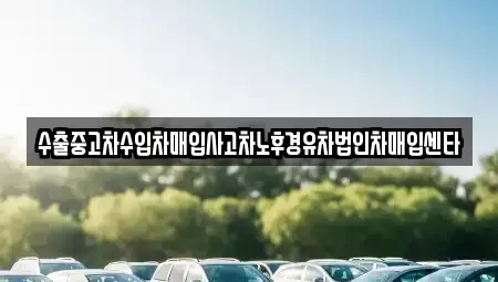강원 강릉시 입암동 중고차매입 전문 수출중고차수입차매입사고차노후경유차법인차매입센타