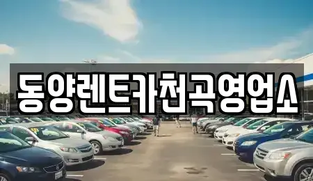 강원 동해시 용정동 렌트카 전문 동양렌트카천곡영업소