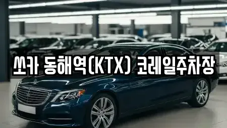 강원 동해시 용정동 렌트카 전문 쏘카 동해역(KTX) 코레일주차장