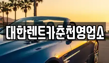 강원 춘천시 소양로4가 렌트카 전문 대한렌트카춘천영업소
